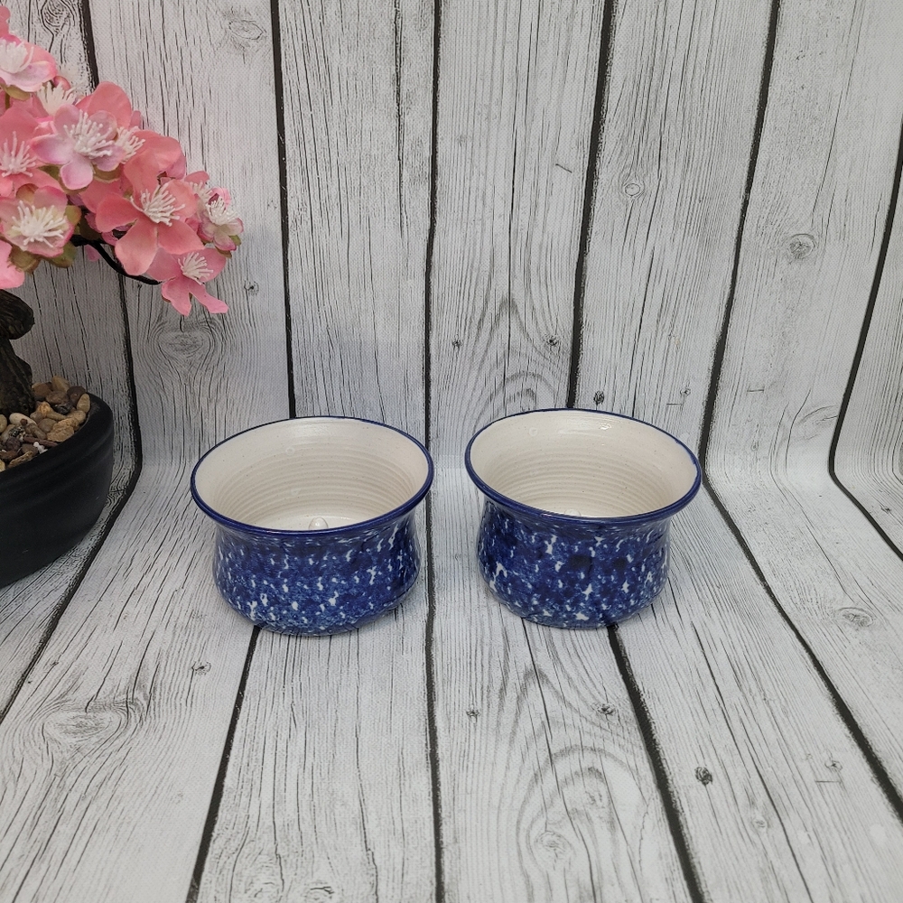 A Pair of Artisan Ceramic Apple Baking Dish